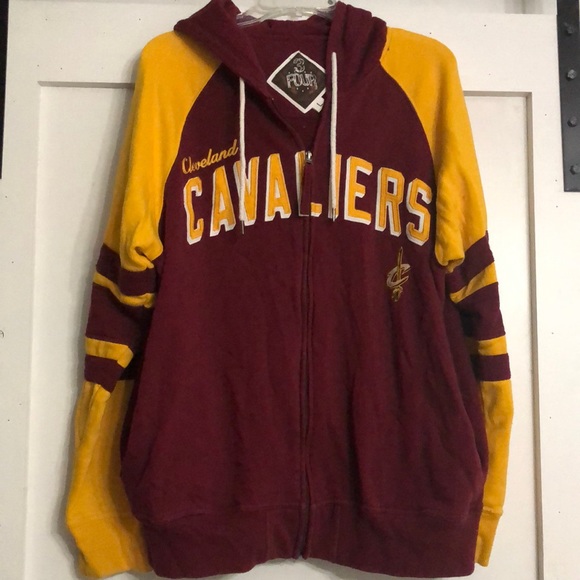 Cleveland Cavaliers sweatshirt hooded jacket Adult size Large full zip - Picture 1 of 9